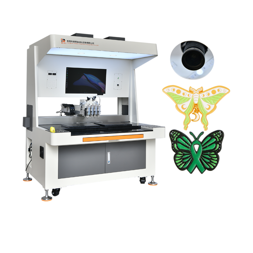 Iconic enamel pin badge  coloring machine